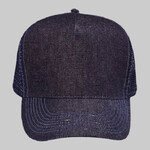 OTTO Denim Five Panel Pro Style Mesh Back Trucker Hat