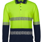JB's HV L/S SEGMENTED TAPE POLO