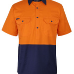 JB's HV CLOSE FRONT S/S 150G WORK SHIRT