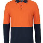 JB's HV L/S COTTON PIQUE TRAD POLO