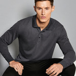 Men's Long Sleeved Pique Polo Shirt
