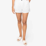 Spasso Ladies Linen Bermuda Shorts