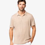 Spasso Linen Polo Shirt