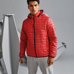 Honeycomb hooded jacket