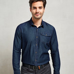 Jeans stitch denim shirt