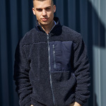 Front Row Recycled Sherpa Fleece Jacket