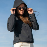 Women’s Carmel – minimalistic hooded windbreaker