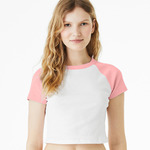 Bella Ladies Micro Rib Raglan Baby T-Shirt