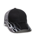 Racing W/Embroidered Wave Mesh Back